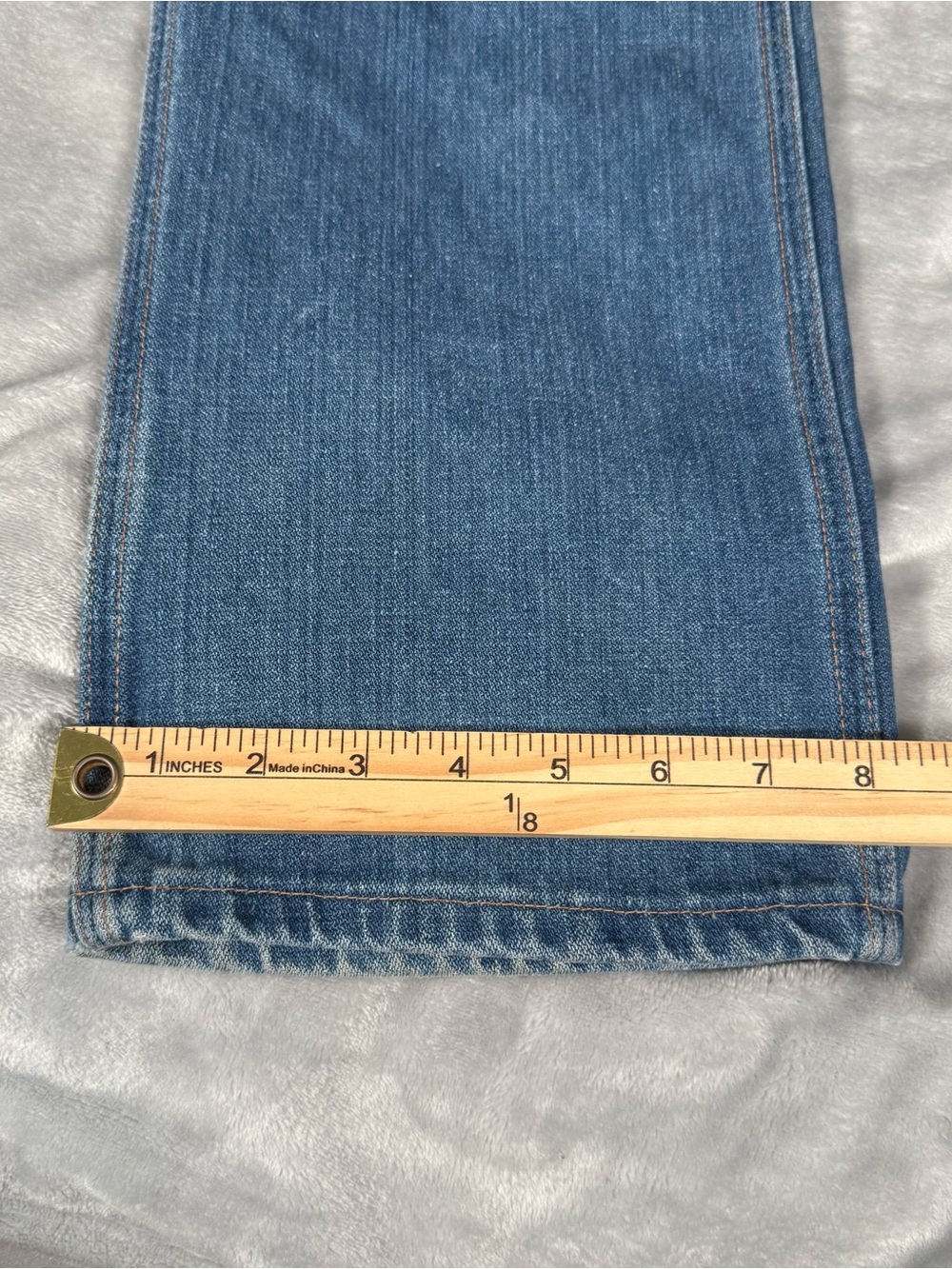 Vintage Wrangler Straight Leg Jeans Mens 34x33 (Estimated) Faded Wash 80s - Picture 10 of 12